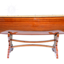 Load image into Gallery viewer, WOODEN CANOE TABLE 5 FT | Museum-quality | Fully Assembled Wooden Ship Model