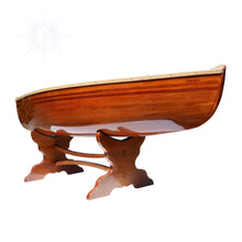 Load image into Gallery viewer, WOODEN CANOE TABLE 5 FT | Museum-quality | Fully Assembled Wooden Ship Model
