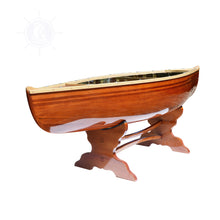 Load image into Gallery viewer, WOODEN CANOE TABLE 5 FT | Museum-quality | Fully Assembled Wooden Ship Model