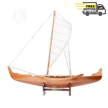 Load image into Gallery viewer, HAWAIIAN CANOE MODEL BOAT | Museum-quality | Fully Assembled Wooden Model boats