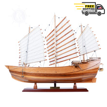 Load image into Gallery viewer, CHINESE JUNK MODEL BOAT | Museum-quality | Fully Assembled Wooden Model boats