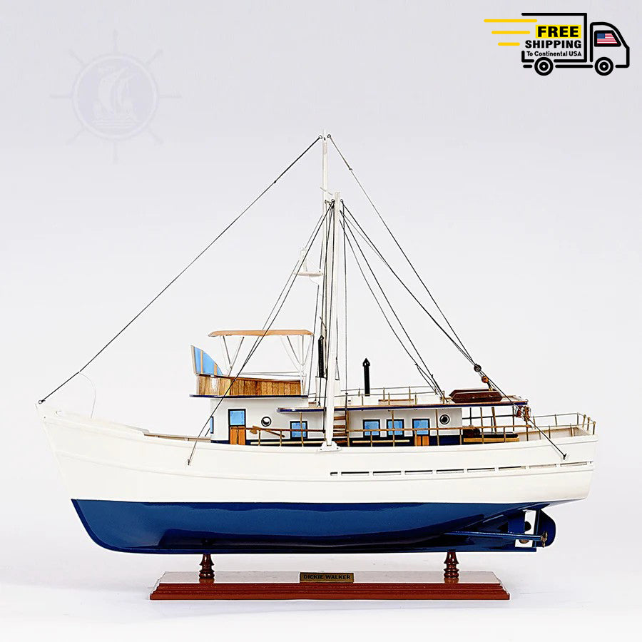 DICKIE WALKER MODEL BOAT | Museum-quality | Fully Assembled Wooden Model boats