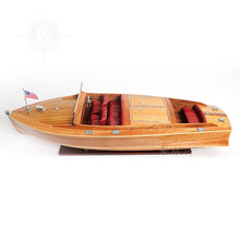 Load image into Gallery viewer, CHRIS CRAFT RUNABOUT MODEL BOAT WITH DISPLAY CASE | Museum-quality | Fully Assembled Wooden Model boats