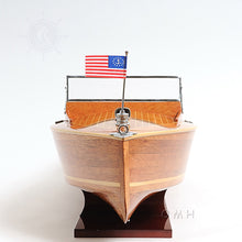 Load image into Gallery viewer, CHRIS CRAFT RUNABOUT MODEL BOAT WITH DISPLAY CASE | Museum-quality | Fully Assembled Wooden Model boats