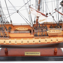 Load image into Gallery viewer, USS CONSTITUTION MODEL SHIP SMALL WITH DISPLAY CASE | Museum-quality | Fully Assembled Wooden Ship Models