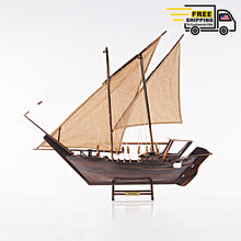 Load image into Gallery viewer, DHOW MODEL BOAT MEDIUM | Museum-quality | Fully Assembled Wooden Model boats