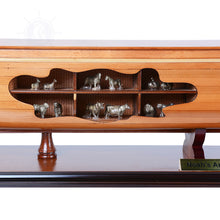 Load image into Gallery viewer, NOAH MODEL BOAT OPEN HULL | Museum-quality | Fully Assembled Wooden Model boats