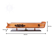 Load image into Gallery viewer, NOAH MODEL BOAT OPEN HULL | Museum-quality | Fully Assembled Wooden Model boats