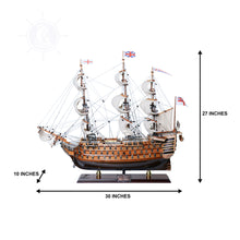 Load image into Gallery viewer, HMS Victory LIMITED EDITION Full Crooked Sails Only 100 Units Produced