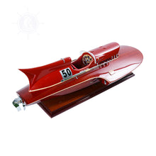 Load image into Gallery viewer, FERRARI HYDROPLANE MODEL BOAT MEDIUM | Museum-quality | Fully Assembled Wooden Model boats