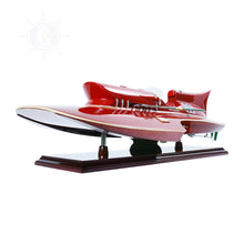 Load image into Gallery viewer, FERRARI HYDROPLANE MODEL BOAT MEDIUM | Museum-quality | Fully Assembled Wooden Model boats
