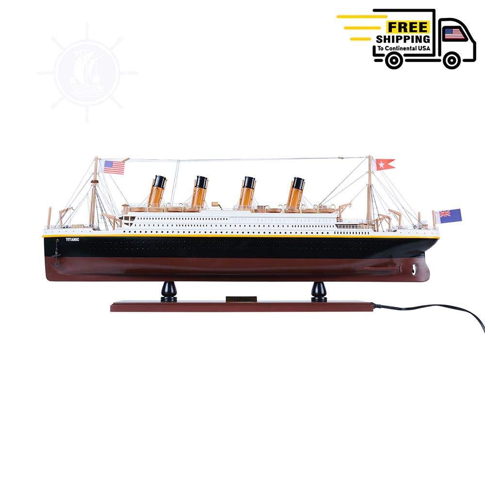 TITANIC CRUISE SHIP MODEL WITH LIGHTS | Museum-quality Cruiser| Fully Assembled Wooden Model Ship