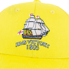 Load image into Gallery viewer, HMS Victory Embroidered Cap in Yellow by Alison