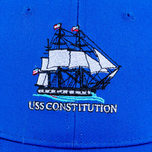Load image into Gallery viewer, USS Constitution Embroidered Cap in Blue by Alison Nautical