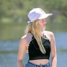 Load image into Gallery viewer, Drakkar Viking Embroidered Cap in White by Alison Nautical