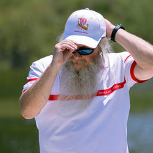 Load image into Gallery viewer, Drakkar Viking Embroidered Cap in White by Alison Nautical