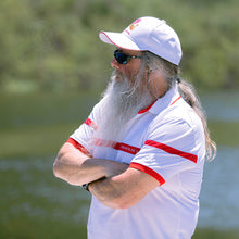 Load image into Gallery viewer, Drakkar Viking Embroidered Cap in White by Alison Nautical