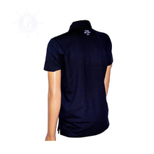 Load image into Gallery viewer, Hemingway Pilar Black w. Green & Red Stripes Regular Fit Polo Shirt by Alison Nautical