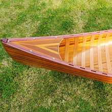 Load image into Gallery viewer, DISPLAY CANOE WITH RIBS CURVED BOW 5ft| Wood Canoe
