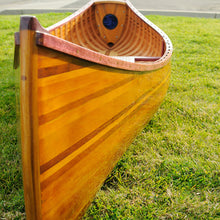 Load image into Gallery viewer, DISPLAY CANOE WITH RIBS CURVED BOW 5ft| Wood Canoe