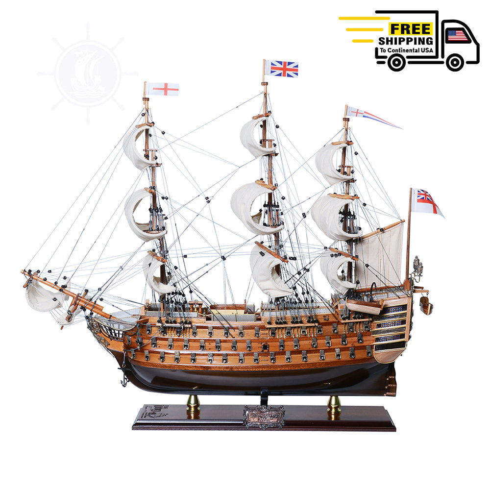 HMS Victory LIMITED EDITION Full Crooked Sails Only 100 Units Produced