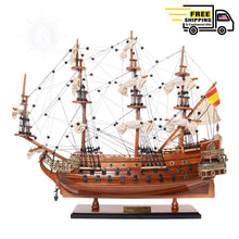 Load image into Gallery viewer, SAN FELIPE MODEL SHIP SMALL| Museum-quality | Fully Assembled Wooden Ship Models