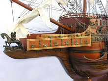 Load image into Gallery viewer, HMS SOVEREIGN OF THE SEAS MODEL SHIP XL WITH DISPLAY CASE NO GLASS | Museum-quality | Fully Assembled Wooden Ship Models