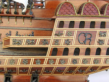 Load image into Gallery viewer, HMS SOVEREIGN OF THE SEAS MODEL SHIP XL WITH DISPLAY CASE NO GLASS | Museum-quality | Fully Assembled Wooden Ship Models