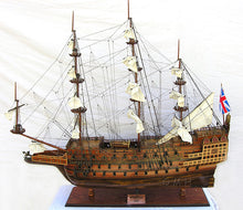 Load image into Gallery viewer, HMS SOVEREIGN OF THE SEAS MODEL SHIP XL WITH DISPLAY CASE NO GLASS | Museum-quality | Fully Assembled Wooden Ship Models