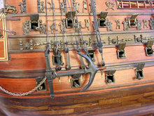 Load image into Gallery viewer, HMS SOVEREIGN OF THE SEAS MODEL SHIP XL WITH DISPLAY CASE NO GLASS | Museum-quality | Fully Assembled Wooden Ship Models