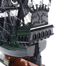 Load image into Gallery viewer, BLACK PEARL PIRATE SHIP MODEL SHIP MIDSIZE WITH DISPLAY CASE | Museum-quality | Fully Assembled Wooden Ship Models