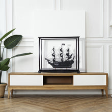 Load image into Gallery viewer, BLACK PEARL PIRATE SHIP MODEL SHIP MIDSIZE WITH DISPLAY CASE | Museum-quality | Fully Assembled Wooden Ship Models