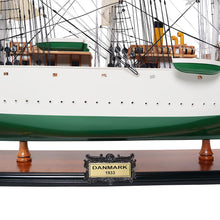 Load image into Gallery viewer, Old Modern Handicrafts Danmark Tall Ship Model - Fully Assembled Museum Quality Wooden Ship Model - 34.5L x 12W x 25H Inches