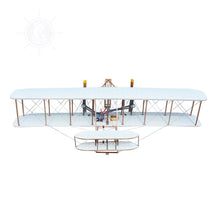 Load image into Gallery viewer, Old Modern Handicrafts 1903 Wright Brother Flyer Model Scale 1:10 - Plane Model - Museum Quality Wooden Plane Model for Home & Office - 47.5" L x 24.5" W x 10.25" H Inches