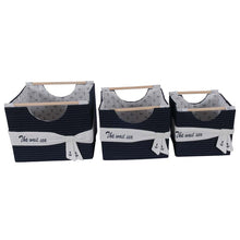 Load image into Gallery viewer, Anne Home - Set of 3 Foldable Fabric Basket | Perfect for Home Decor and Storage