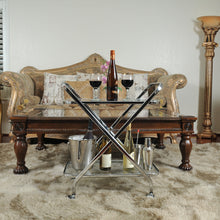 Load image into Gallery viewer, Anne Home - X-Shape Bar Cart | Home bar Bar Cart | Vintage style Beverage cart
