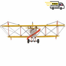 Load image into Gallery viewer, 1918 YELLOW CURTISS JN-4 1:24 | scale model aircraft | Miniatures |Vintage arts and crafts for decoration