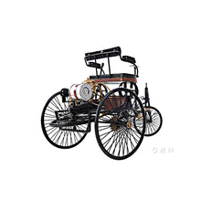 Load image into Gallery viewer, 1886 YELLOW &amp; BLACK BENZ CAR| scale model| Miniatures |Vintage arts and crafts for decoration

