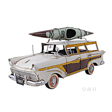 Load image into Gallery viewer, FORDS WOODY-LOOK COUNTRY SQUIRE W/ KAYAK | scale model| Miniatures |Vintage arts and crafts for decoration