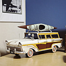Load image into Gallery viewer, FORDS WOODY-LOOK COUNTRY SQUIRE W/ KAYAK | scale model| Miniatures |Vintage arts and crafts for decoration