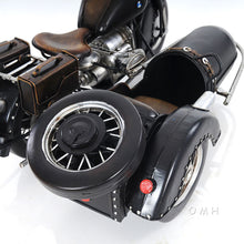Load image into Gallery viewer, BLACK VINTAGE MOTORCYCLE | Miniatures |Vintage arts and crafts for decoration