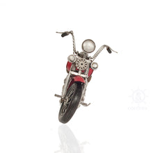 Load image into Gallery viewer, RED HARLEY-DAVIDSON MOTORCYCLE METAL HANDMADE | scale model| Miniatures |Vintage arts and crafts for decoration