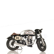 Load image into Gallery viewer, 1952 NORTON MANX 1:8 METAL HANDMADE SCALED MODEL | scale model| Miniatures |Vintage arts and crafts for decoration