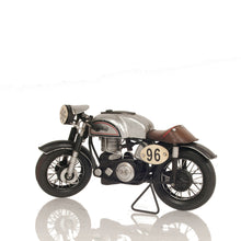 Load image into Gallery viewer, 1952 NORTON MANX 1:8 METAL HANDMADE SCALED MODEL | scale model| Miniatures |Vintage arts and crafts for decoration