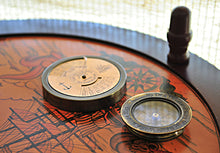 Load image into Gallery viewer, 100 YEAR CALENDAR & COMPASS QUOTE SET OF 2 | Nautical decor | Vintage arts and crafts for decoration