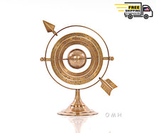 Load image into Gallery viewer, BRASS ARMILLARY 8 INCHES |Replica of Armillary | Vintage arts and crafts for decoration