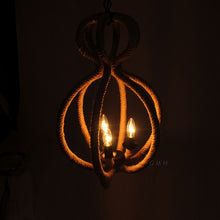 Load image into Gallery viewer, Rope Pendant Lamp - 3 Bulbs | Stylish and Functional Home Decor