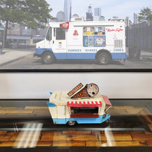 Load image into Gallery viewer, 1966 ICECREAM TRAILER METAL HANDMADE | scale model| Miniatures |Vintage arts and crafts for decoration
