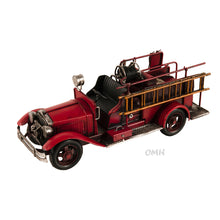 Load image into Gallery viewer, HANDMADE 1910S FIRE ENGINE TRUCK MODEL | scale model| Miniatures |Vintage arts and crafts for decoration