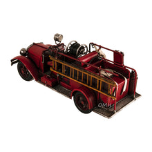 Load image into Gallery viewer, HANDMADE 1910S FIRE ENGINE TRUCK MODEL | scale model| Miniatures |Vintage arts and crafts for decoration
